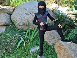 Lay the costume wearer on top of large sheet of paper and trace outline of upper body with pencil. Easy Diy Ninja Costume For Kids Hgtv