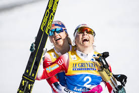 Therese johaug er en norsk langrennsløper som regnes blant de beste skiløpere i historien. Nordische Ski Wm Therese Johaug Holt Skiathlon Gold Xc Ski De Langlauf