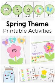 Spring Theme Printables And Activities For Preschool And Kindergarten Spring Preschool Spring Kindergarten Spring Lessons