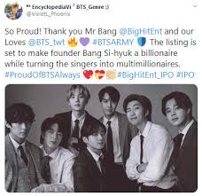The detailed translation names meaning of bts members. Bts Management Firm Big Hit Entertainment Sends Ripple Down Market With Ipo