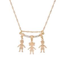 Colar Drusi Canga Tres Filhos Irmaos 1 Menino 1 Menina 1 Menino Dourado Em 2020 Colares Joias Tres Filhos