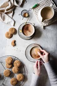 Creamy Cashew Gingersnap Lattes Vegan Recipe Bojon Gourmet Ginger Molasses Cookies Molasses Cookies