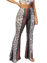 Corduroy bell bottom pants were especially popular in the 1970s. Aunavey Aunavey Women S High Waist Wide Leg Flare Long Palazzo Bell Bottom Yoga Pants Walmart Com Walmart Com