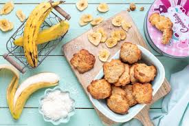 Saftige Bananen Cookies Mit Bananenchips Rezept Bananenchips Rezept Bananen Und Bananenchips
