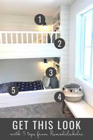 Modern farmhouse girls bedroom reveal orc week 6 a heart filled. Remodelaholic Get This Look Modern Farmhouse Kids Bunk Room