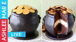 The orange white cake with white chocolate raspberry filling and caramel drips you created for our june 23 wedding at keeler tavern looked beautiful! Live How To Make A Pot Of Gold Cake St Patricks Day Cake Youtube