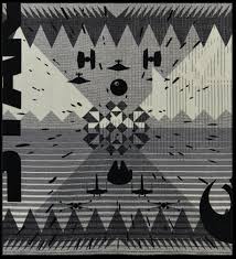 Each square is about 17cm * 17cm (6.7'') and the whole blanket is about 100 x 120cm (40 x 47''). Star Wars Blankets Star Wars Blanket Pendleton Blanket Woven Blanket