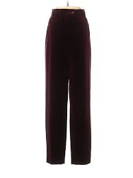 details about escada by margaretha ley women red velour pants 44 italian