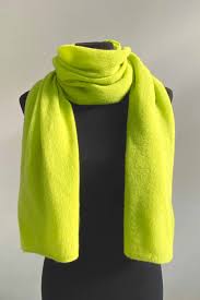 This is the second featherweight scarf i have purchased. Lightweight Cashmere Scarf In Neon Yellow Green Semon Cashmere