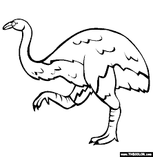 Dodo coloring page 1 ; Prehistoric Birds Online Coloring Pages