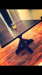 Here all these diy table makeover ideas are special and will leave you no more with outdated here the refurbishment of dining table has been done to get a white chic base and a sleek dark grey top and dining table looks just easy diy dining table plan: 33 Table Base Ideas Table Base Diy Table Table