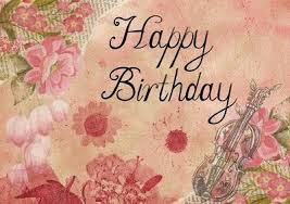 Free Digital Images Vintage Gif And Clip Art Belated Happy Birthday Wishes Birthday Postcards Happy Birthday Vintage