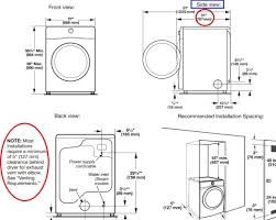 These measurements will help you decide whether or not a certain washer or dryer will fit in your area. Stackable Washer And Dryer Washer And Dryer Washer And Dryer Sizes