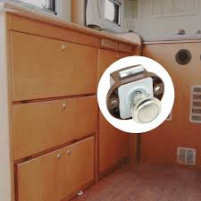 See if you have to update the small details like knobs, hinges and doors. Buy 6 Pcs Rv Round Push Button Cabinet Latches And Catches Lock Knobs Abs Nickel Colored Keyless For Motorhome Caravan Cabinet Door Online In Turkey B087x2w47b
