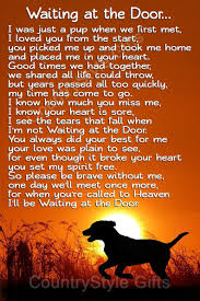 Maybe you would like to learn more about one of these? Pet Dog Memorial Waiting At The Door Rainbow Bridge Keepsake Etsy Pet Quotes Dog Dog Heaven Pet Sympathy Cards