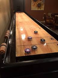 Shuffleboard Building Babb S Project Shuffleboard Table Shuffleboard Table Diy Garage Game Rooms