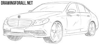 How To Draw A Mercedes Benz E Class Benz E Class Benz E Mercedes