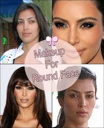makeup techniques for round faces