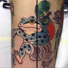 Koi fish with lotus tattoo : 60 Japanese Frog Tattoo Ideas For Men Amphibian Designs