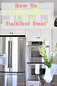 Naturally Clean And Polish Stainless Steel Stainless Steel Cleaning Clean Kitchen Cabinets Stainless Steel Cleaner