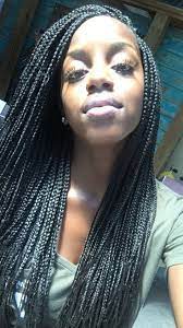 Small Waist Length Box Braids Natural Hair Braided Hairstyles Braids Box Braids