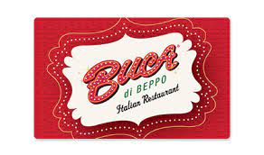 Give the gift of delicious food! Restaurant Gift Cards Available At Buca Di Beppo Italian Restaurant Buca Di Beppo