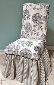 French provincial chairs, also known as bergere chairs, were first brought to prominence in france in the 18th century. Toile And Ticking Chair Cover Slipcovers Pinterest Chair Cover Upholstered Furniture Upcycle Home