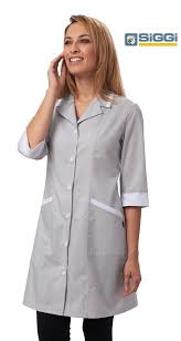 Camice di qualità con 2 tasche basse. Camice Da Lavoro Donna Colorato Mia Con Bottoni E Manica Lunga Per Cameriere Donne Delle Pulizie Siggi Horeca