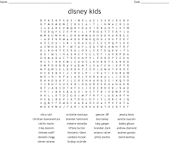 Word search games are so much fun and an entertaining way to pass time. Disney Kids Word Search Wordmint