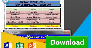 Download as xlsx, pdf, txt or read online from scribd. Download Aplikasi Raport Daftar Nilai Smp Ktsp Microsoft Excel Terbaru Operator Sekolah
