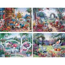 Bits And Pieces Jigsaw Puzzles 500 Pieces Set Of 4 Barbara Mock 500 Piece Jigsaw Puzzles Bits And Pieces Larger Piece Jigsaw Puzzles Jigsaw Puzzles 500 Piece Jigsaw Puzzles