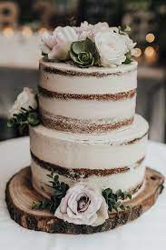 Wedding Cake Inspiration For A Rustic Feeling Wedding Cake Rustic Rustic Wedding Cake Simple Wedding Cake