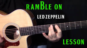 Maybe you would like to learn more about one of these? How To Play Ramble On By Led Zeppelin Acoustic Guitar Lesson Youtube