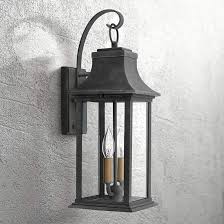 Hinkley Adair 20 High Aged Zinc Outdoor Wall Light 38a75 Lamps Plus Outdoor Wall Lighting Outdoor Wall Light Fixtures Wall Lights