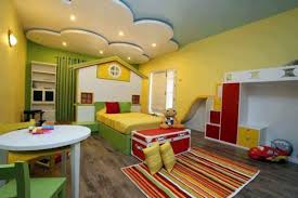 A beautiful drawing room design with good ceiling and wall decor. Kids Room Ceiling Design Ideas False Ceiling Designs With Images