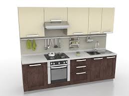 small apartment kitchen 3d model 3ds