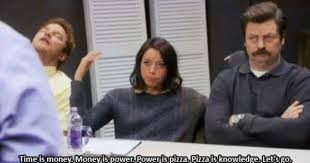 Power Is Pizza Parks And Recreation Parks N Rec April Ludgate Quotes