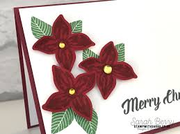 Upcoming schedule of livestreams and replays listed Video Pretty Poinsettia Christmas Card With The Pop Of Petals Stamp Set From Stampin Up Uk Shop For Stampin Up Uk Sarah Berry