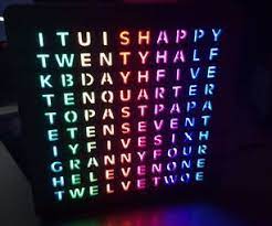 Minimalist 3d Printed Rgb Word Clock 3d Printing 3d Printing Service Prints