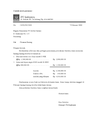 Dalam ilmu administrasi perkantoran memang. Contoh Surat Konfirmasi Pesanan Barang