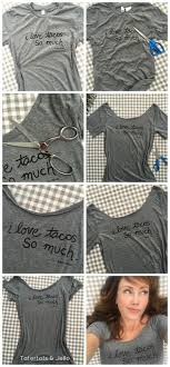 How To Cut The Neck Out Of A T Shirt Pin On Crafty T Shirt Hacks