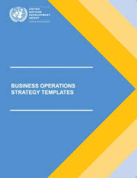 Business Operations Strategy Templates Unsdg