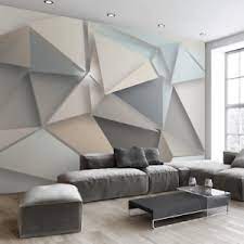 Maybe you would like to learn more about one of these? 3d Wall Mural Modern Living Room Background Art Geometric Covering Wallpaper Ebay