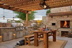 If you only barbecue a few times each season, you may be satisfied with a grill, counter and storage space. 30 Backyard Bbq Area Design Ideas