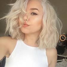 If you combine a bob haircut with a blonde colour, then you have hit jackpot. Platinum Blonde 60 Short Bob Wig For Beauty Women Front Lace With Baby Hair Free Part Straight 130 Density Laavoo