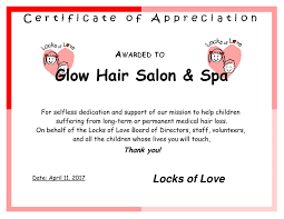Do you have a list of participating salons? Glow Gives Back Glow Hair Salon Spa