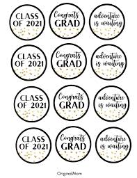 Check out our huge selection of graduation invitations to print. Cute Graduation Party Free Printables Gold And Black Originalmom