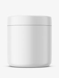 Download Matt Cosmetic Jar With Glossy Cap Mockup Smarty Mockups