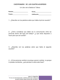 #loscuatroacuerdos #libroenpdf #superretodelecturamensualhoy voy a compartirte los cuatro acuerdos personales que te permitirán mejorar tus relaciones. Cuestionario 4 Acuerdos