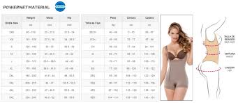 Cysm Size Chart Lecorset Shop